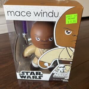 Star Wars Mighty Muggs Mace Windu Hasbro Vinyl Figure NIB